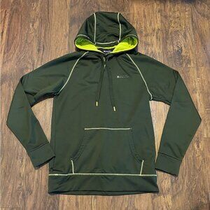 MEC mountain equipment company green hoodie sweater with pocket